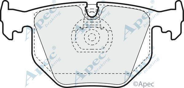 APEC BRAKING Комплект тормозных колодок, дисковый тормоз PAD956